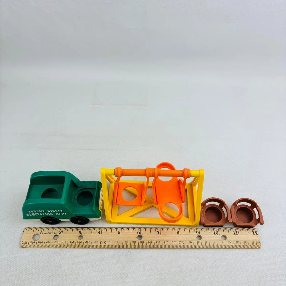 Fisher Price‎ Little People Furniture Lot Cowboy Sesame Street Trucks Playground